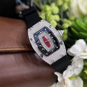 Đồng Hồ Richard Mille RM007 Rep 11 Nữ Dây Cao Su Đính Đá 36mm (1)