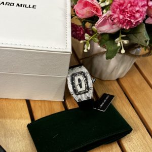 Đồng Hồ Richard Mille RM007 Replica 11 Màu Đen Nữ Đính Đá 36mm (1)
