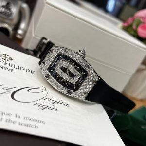 Đồng Hồ Richard Mille RM007 Replica 11 Màu Đen Nữ Đính Đá 36mm (1)