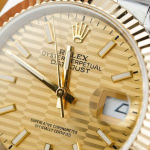 Đồng Hồ Rolex Chế Tác DateJust 126233 Mặt Nếp Gấp Bọc Vàng GM Factory 36mm (2)