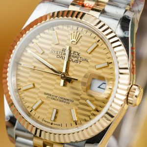 Đồng Hồ Rolex Chế Tác DateJust 126233 Mặt Nếp Gấp Bọc Vàng GM Factory 36mm (2)