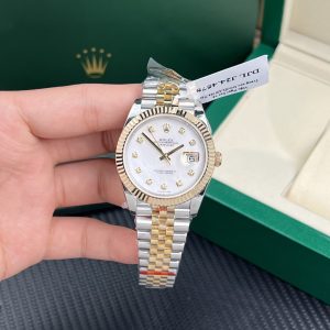 Đồng Hồ Rolex Chế Tác DateJust Nam Bọc Vàng Thật 18K Mặt MOP GM Factory 41mm (1)