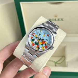 Đồng Hồ Rolex Chế Tác Oyster Perpetual 124300 Họa Tiết Celebration Nhà Máy Clean 36mm (2)