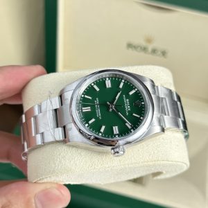 Đồng Hồ Rolex Nam Chế Tác Oyster Perpetual 126000 Mặt Xanh Lá Cây Clean Factory 36mm (2)