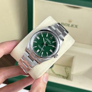 Đồng Hồ Rolex Nam Chế Tác Oyster Perpetual 126000 Mặt Xanh Lá Cây Clean Factory 36mm (2)