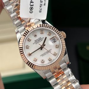 Đồng Hồ Rolex Nữ Rep 11 DateJust Mặt MOP Bọc Vàng Hồng 18K GM Factory 31mm (2)