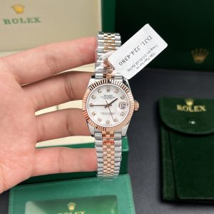 Đồng Hồ Rolex Nữ Rep 11 DateJust Mặt MOP Bọc Vàng Hồng 18K GM Factory 31mm (2)