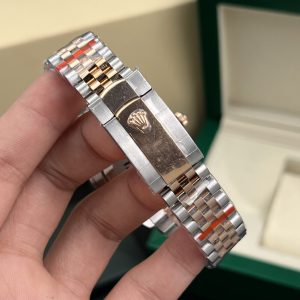 Đồng Hồ Rolex Rep 11 DateJust Mặt Chocolate Cọc Số Dạ Quang Bọc Vàng Thật 18K GMF 41mm (2)