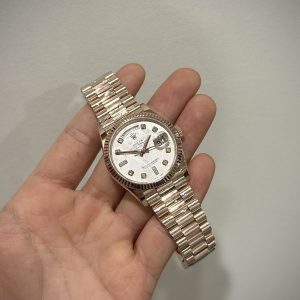 Đồng Hồ Rolex Replica 11 Day-Date 128235 Bọc Vàng Thật Mặt Thiên Thạch 36mm (2)
