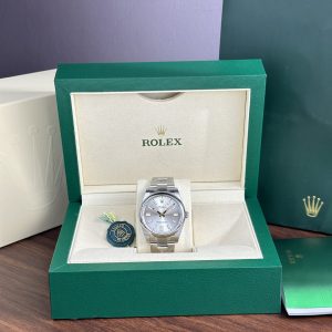 Đồng Hồ Rolex Replica 11 Oyster Perpetual 124300 Mặt Số Bạc Clean Factory 41mm (2)