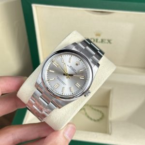 Đồng Hồ Rolex Replica 11 Oyster Perpetual 124300 Mặt Số Bạc Clean Factory 41mm (2)
