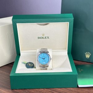 Đồng Hồ Rolex Replica 11 Oyster Perpetual 124300 Mặt Xanh Băng Nhà Máy Clean 41mm (2)