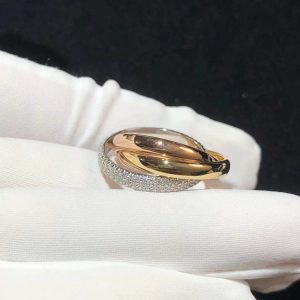 Nhẫn Cartier Trinity 3 Vòng Chế Tác Vàng 18K (2)