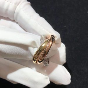 Nhẫn Cartier Trinity 3 Vòng Chế Tác Vàng 18K (2)