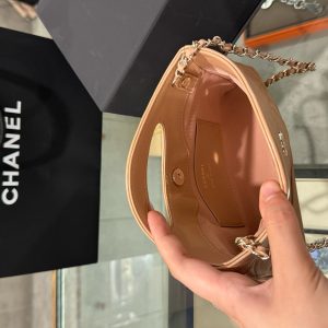 Túi Xách Chanel 31 Mini Like Auth Nữ Da Trơn Khoá Bạc 20×17.5×3 (2)