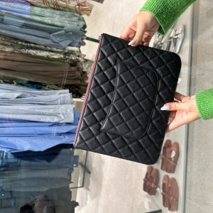 Túi Xách Chanel Cầm Tay Nữ Màu Đen Siêu Cấp 28cm (2)
