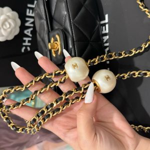 Túi Xách Chanel Mini Siêu Cấp Nữ Màu Đen Khoá Vàng 17x11 (2)