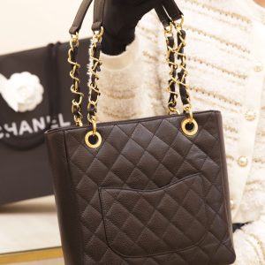 Túi Xách Chanel Petite Timeless Shopper Tote Nữ Da Bê Like Auth 24x25 (2)