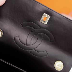 Túi Xách Chanel Trendy Replica 11 Nữ Màu Đen Khoá Mới 25x17x12cm (2)