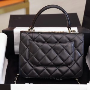 Túi Xách Chanel Trendy Replica 11 Nữ Màu Đen Khoá Mới 25x17x12cm (2)