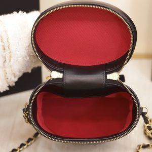 Túi Xách Chanel Vanity Like Auth Nữ Da Bò Khoá Vàng 20x14cm (1)