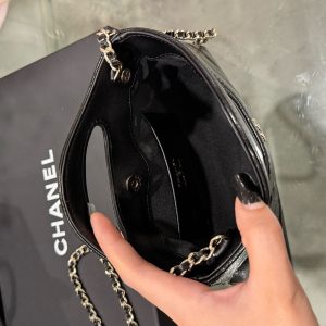 Túi Xách Nữ Chanel 31 Mini Da Bò Màu Đen Like Auth 20x14x4cm (2)