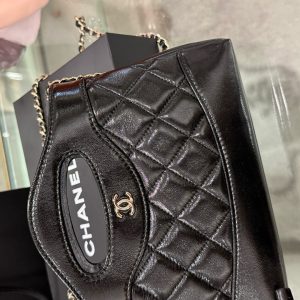 Túi Xách Nữ Chanel 31 Mini Da Bò Màu Đen Like Auth 20x14x4cm (2)