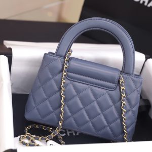 Túi Xách Nữ Chanel Kelly Like Auth Màu Xanh Blue 19x13x7cm (2)