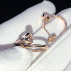 Bông Tai Cartier Juste Un Clou Chế Tác Vàng Hồng 18K (2)
