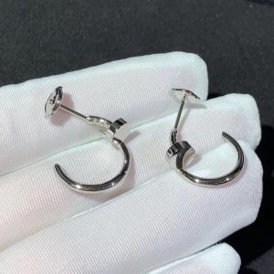 Bông Tai Cartier Juste Un Clou Chế Tác Vàng Trắng 18K (2)