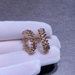 Bông Tai Nữ Clash De Cartier Chế Tác Vàng Hồng 18K (2)