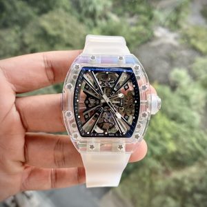 Đồng Hồ Richard Mille Chế Tác RM12-01 Tourbillon Sapphire Trắng (10)