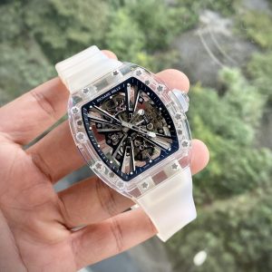 Đồng Hồ Richard Mille Chế Tác RM12-01 Tourbillon Sapphire Trắng (10)