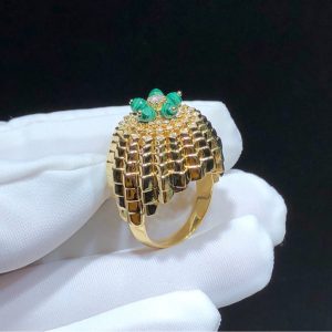 Nhẫn Chế Tác Cactus De Cartier Kim Cương Tự Nhiên Vàng 18K (2)