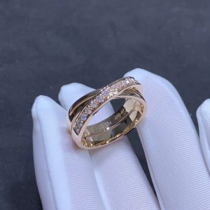 Nhẫn Nữ Cartier Chế Tác Kim Cương Tự Nhiên Vàng Hồng 18K (2)