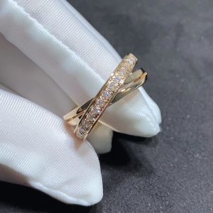 Nhẫn Nữ Cartier Chế Tác Kim Cương Tự Nhiên Vàng Hồng 18K (2)