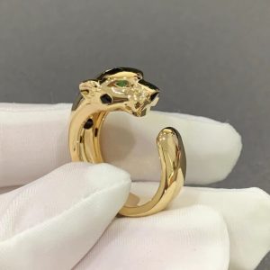 Nhẫn Panthère De Cartier Chế Tác Mã Não Tự Nhiên Vàng 18K (2)