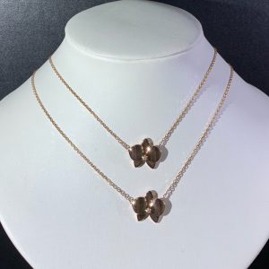 Vòng Cổ Caresse D'Orchidees Par Cartier 2 Lớp Chế Tác Kim Cương Vàng 18K (2)