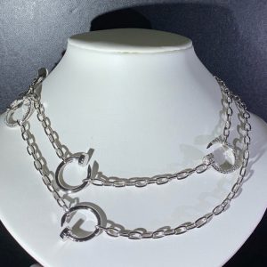 Vòng Cổ Cartier Juste Un Clou Chế Tác Kim Cương Tự Nhiên Vàng Trắng 18K (2)