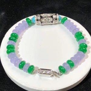 Vòng Cổ Cartier Nữ Chế Tác Đá Quý Tự Nhiên Vàng Trắng 18K (2)