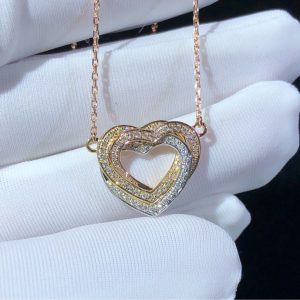 Vòng Cổ Nữ Cartier Love Chế Tác Kim Cương Tự Nhiên Vàng 18K (2)