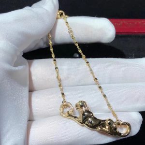 Vòng Cổ Nữ Chế Tác Panthère De Cartier Kim Cương Tự Nhiên Vàng 18K (2)