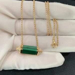 Vòng Cổ Nữ Les Berlingots De Cartier Chế Tác Vàng 18K Đá Quý Tự Nhiên (2)