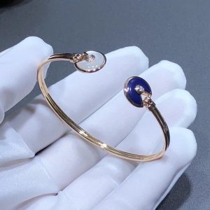 Vòng Tay Amulette De Cartier Nữ Chế Tác Đá Quý Kim Cương Vàng Hồng 18K (1)