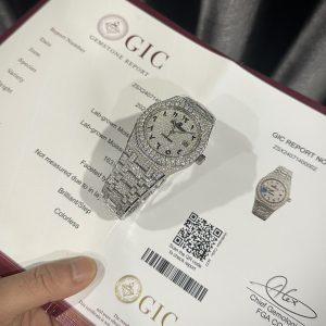 Đồng Hồ Audemars Piguet Chế Tác Full Kim Cương Moissanite Royal Oak Replica 41mm (1)