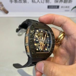 Đồng Hồ Richard Mille RM66 Chế Tác Tourbillon + Carbon + Vàng 18K 42 (1)