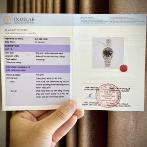 Đồng Hồ Rolex Bọc Vàng Hồng Mặt Đen Nhà Máy GM DateJust 36mm (1)