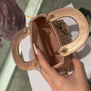 Túi Xách Dior Lady Mini Hoạ Tiết Đính Đá Siêu Cấp 12cm (2)
