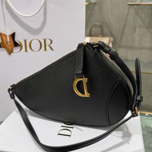 Túi Xách Dior Saddle Siêu Cấp Nữ Da Bò Màu Đen 20x15x4cm (2)
