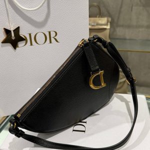 Túi Xách Dior Saddle Siêu Cấp Nữ Da Bò Màu Đen 20x15x4cm (2)